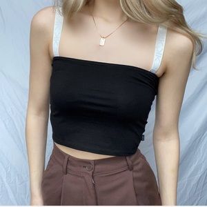 black crop top